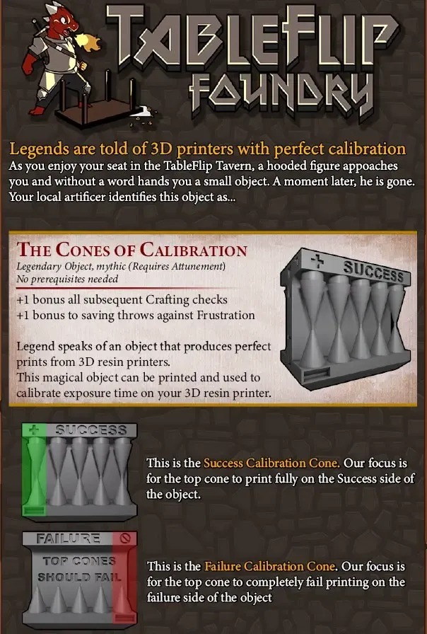 The Cones Of Calibration by TableFlip Foundry