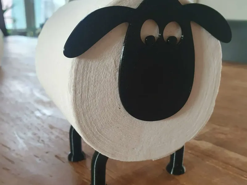 sheep toilet roll holder