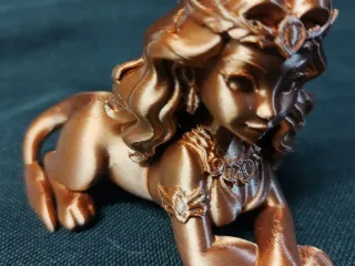 Sphinx Riddle Woman Lion Body Guardian Statue