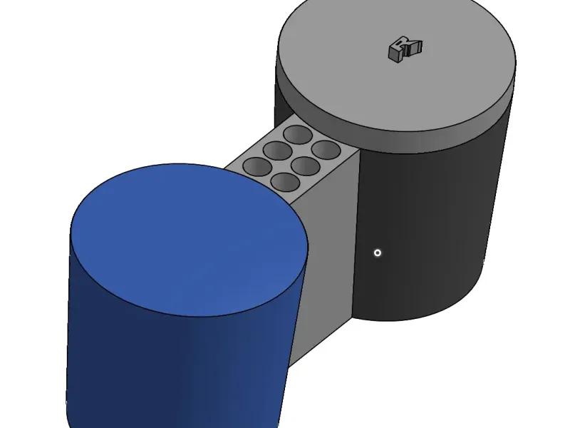 Vaso portacarte con coperchio  e porta penne