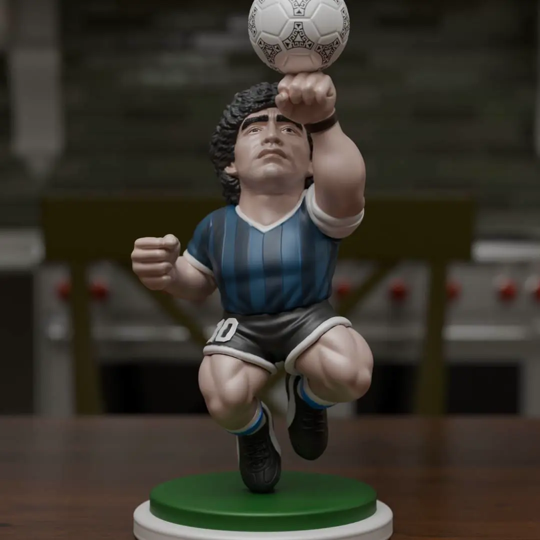 ディエゴ・マラドーナ。神の手 3Dプリント用STL＆3MFファイル | 彫刻と
