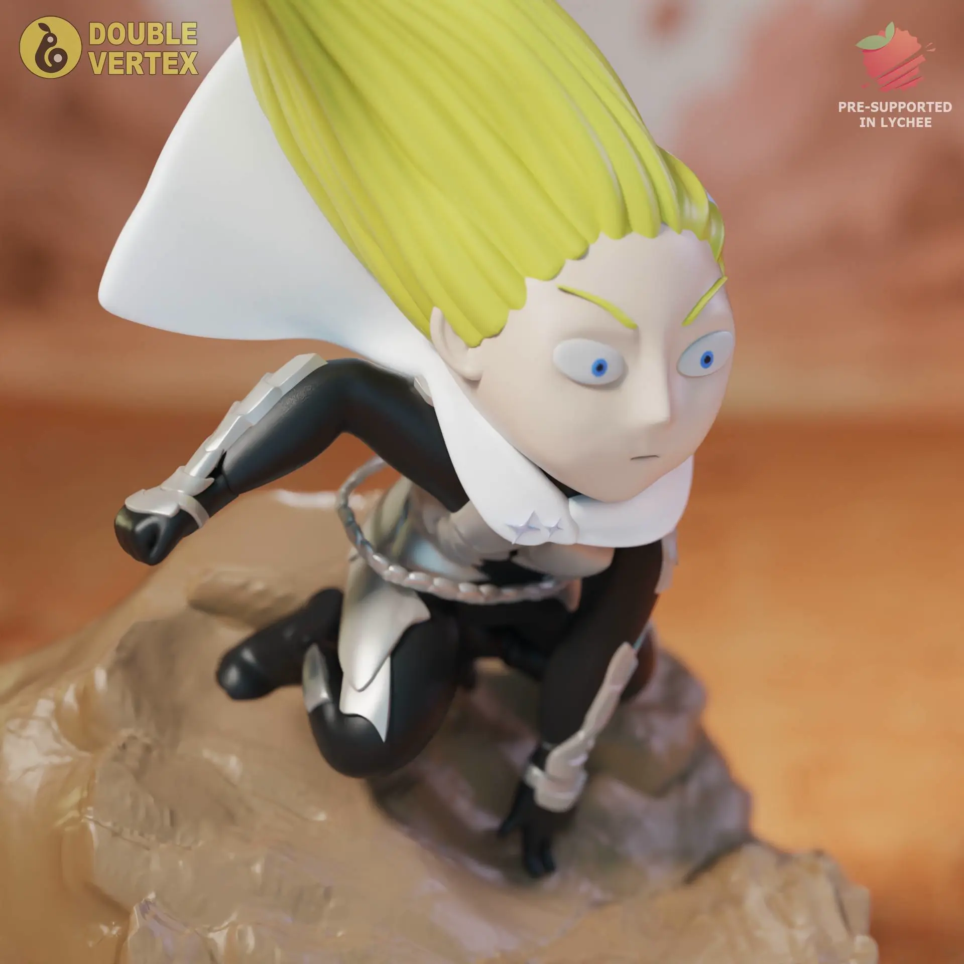 Chibi Flashy Flash - One Punch Man Anime Figure for 3D Print