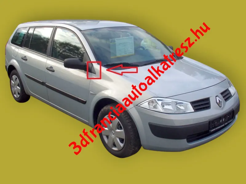 Renault Megane 2, plástico frente al espejo en el guardabarros 820007343