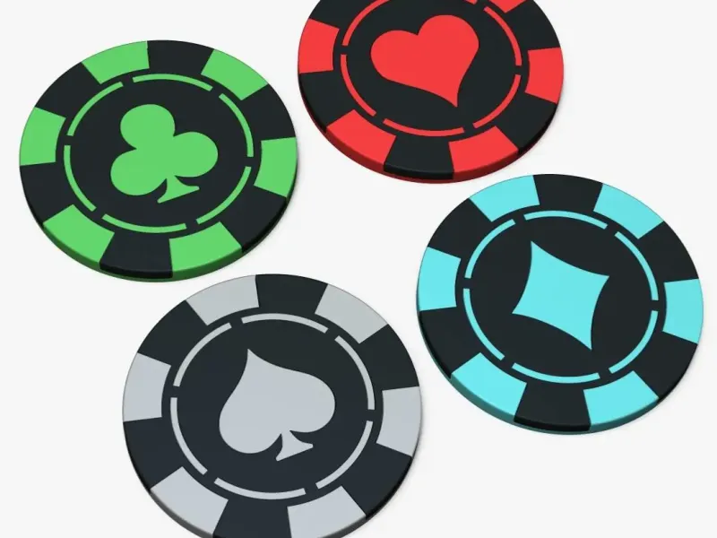 04 Poker Chips Kit - Dual Color - Easy to Print