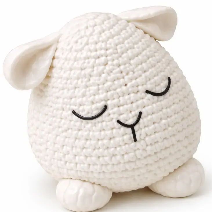 Sleepy Crochet Lamb 