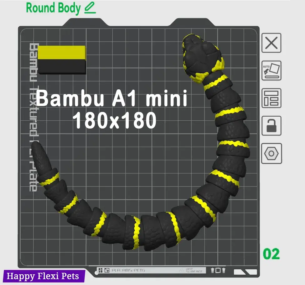 Realistic flexi snake toy