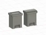 1/18 POUBELLE INTERIEUR / INDOOR GARBAGE BIN-0