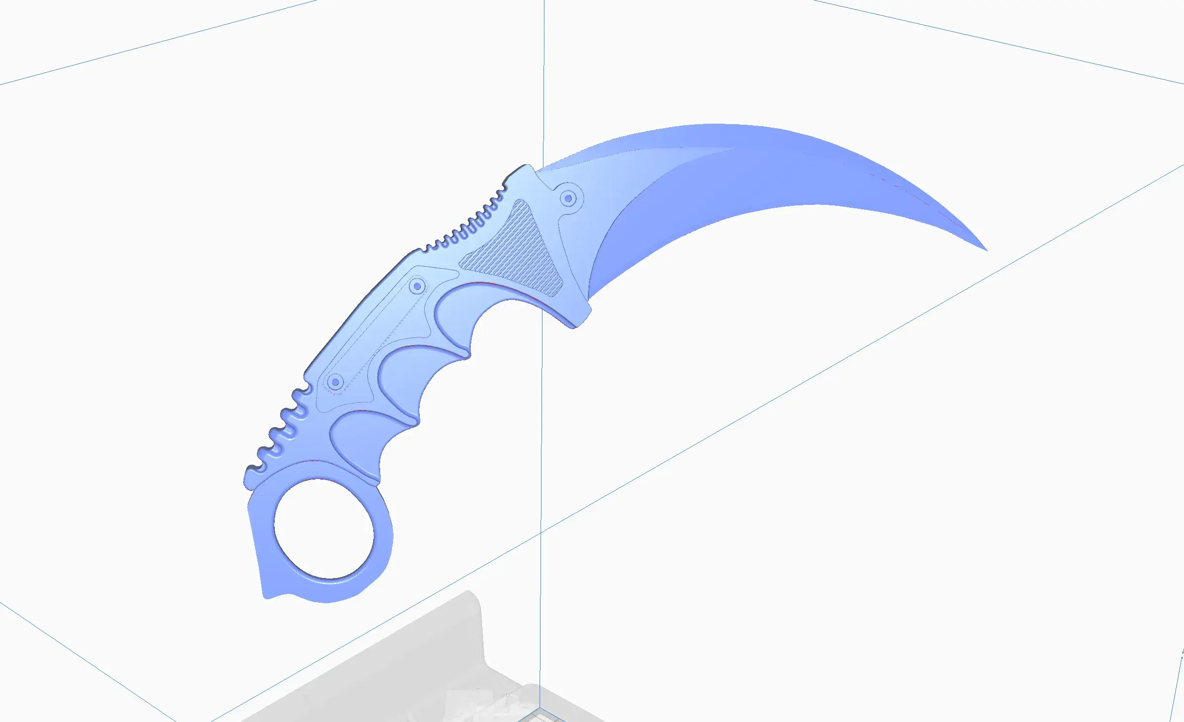 Cuchillo Karambit CSGO Impresión 3D