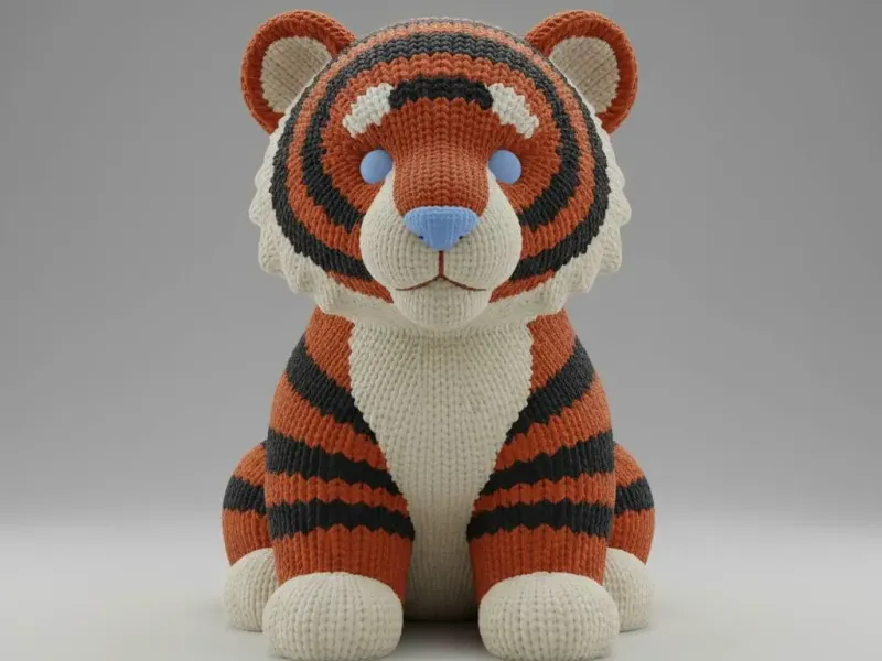 Knitted Baby Tiger Cub – Noah0x03