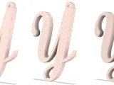harf anahtarlığı (keychain)-1