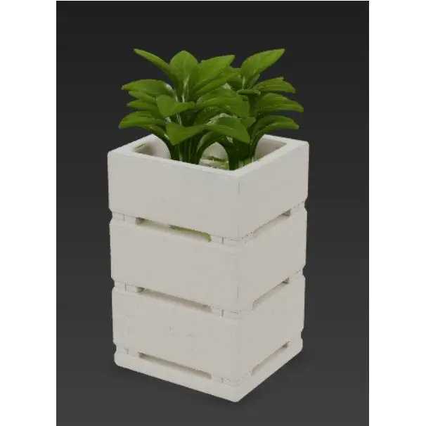 Modular Stackable Plant Pot STL Minimal Flower Planter 3D