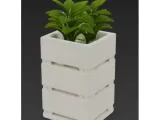 Modular Stackable Plant Pot STL Minimal Flower Planter 3D-0