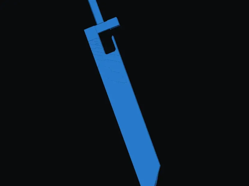 Final Fantasy VII buster sword mini part1
