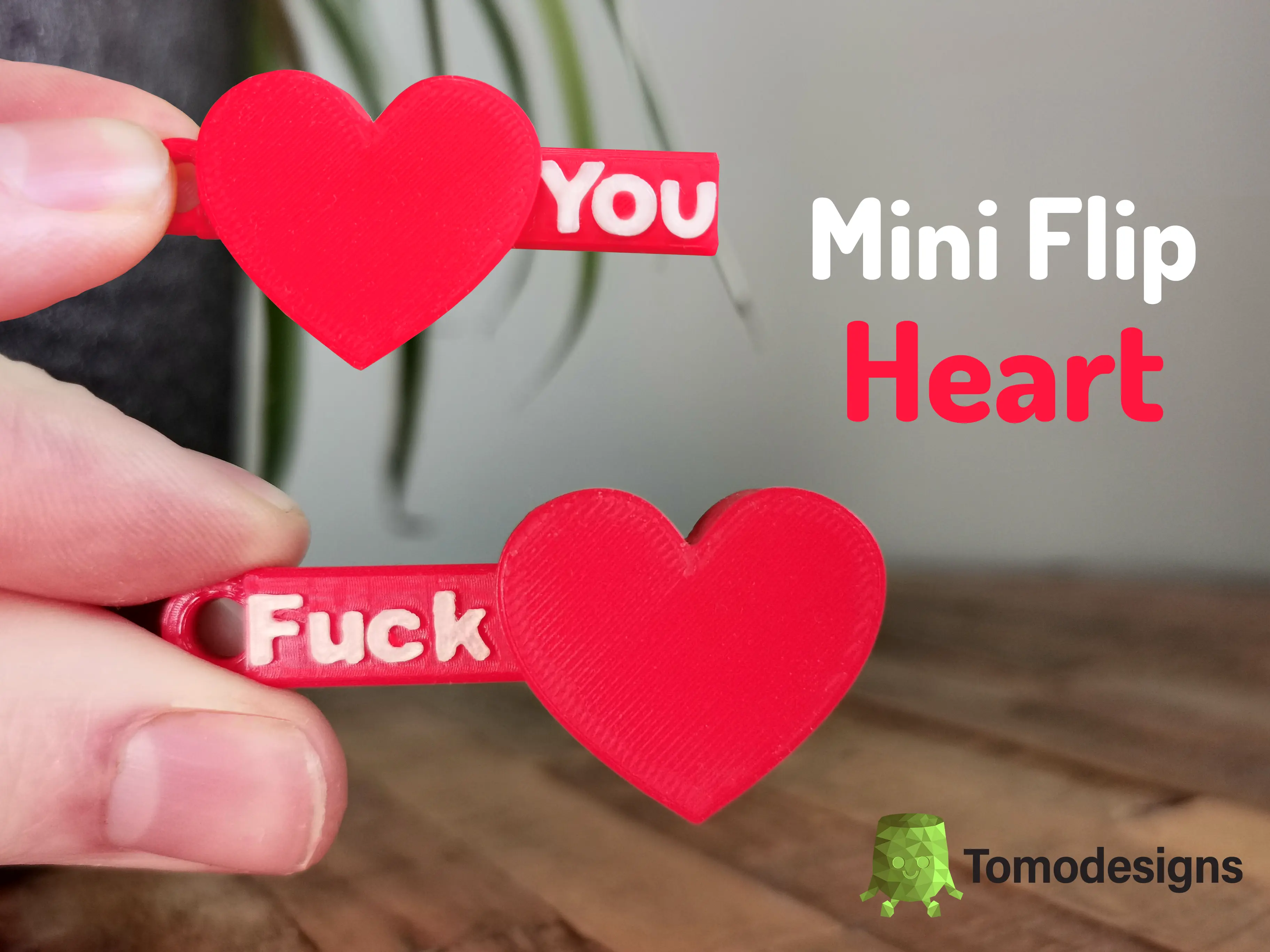 Fck You Heart Keychain