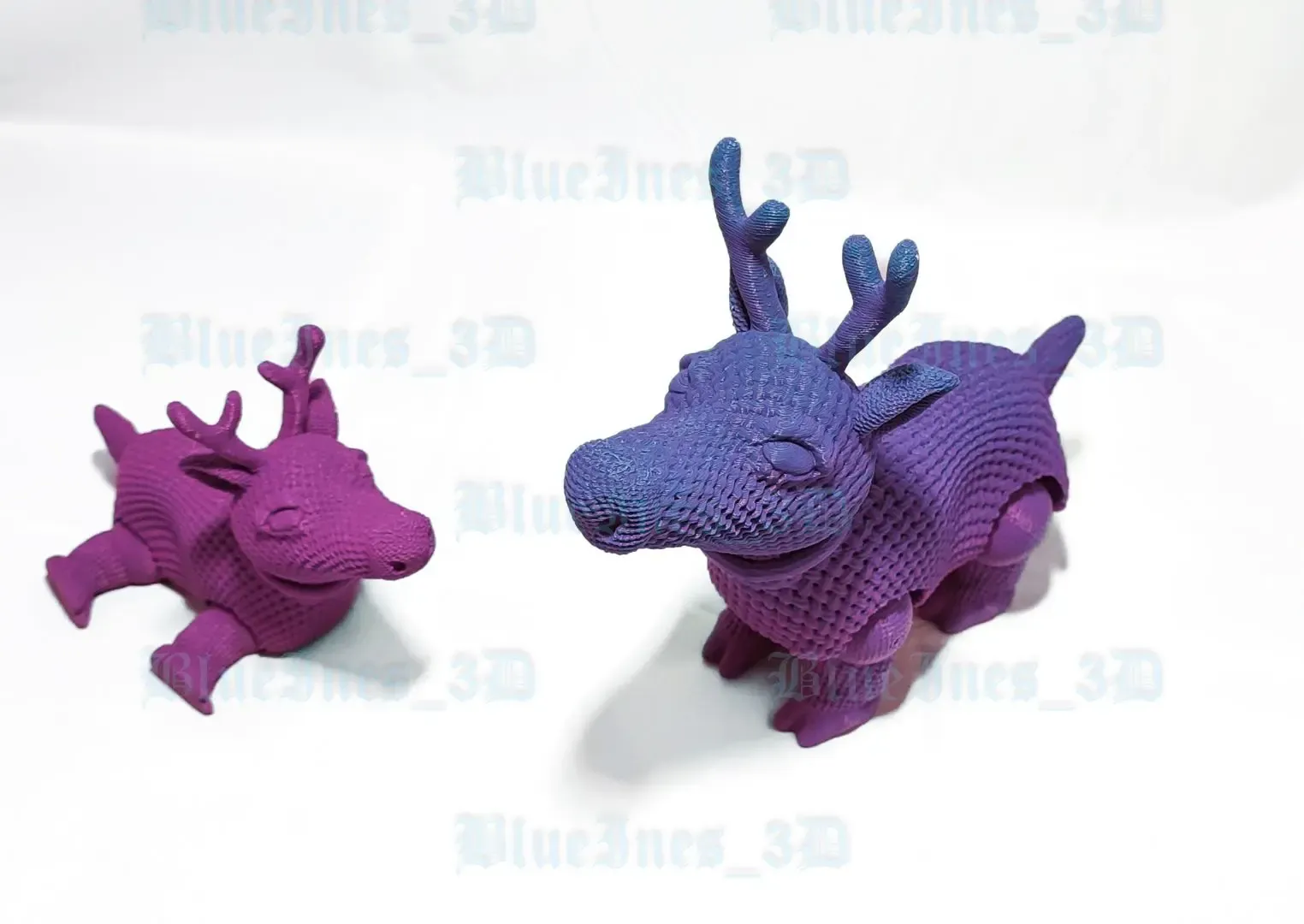 Crochet Articulated Reindeer Easy to Print