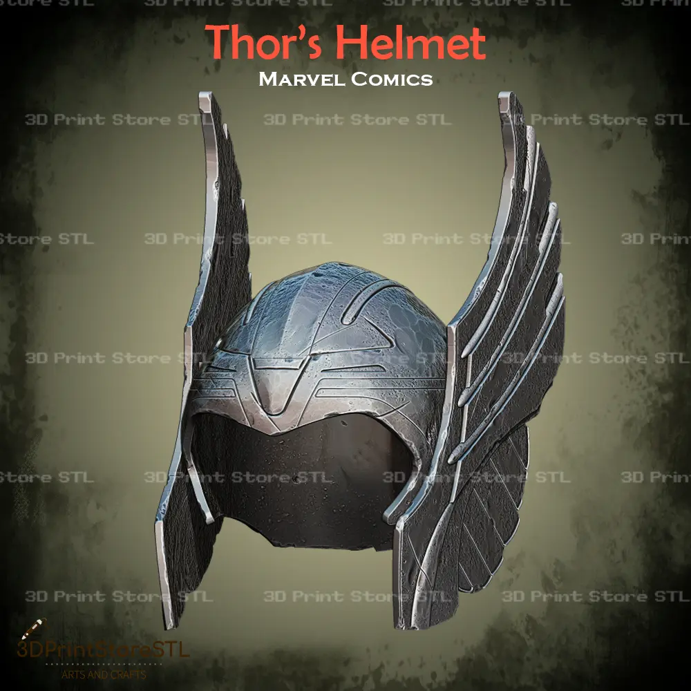 Casco Thor Cosplay Marvel - Archivo STL