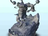 Orc creature with two heads 3 - miniatures warhammer figure-3