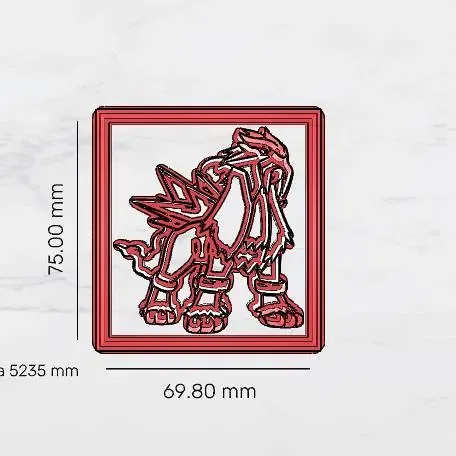 Entei cookie cutter rectangulo