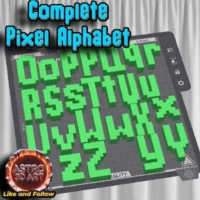 Pixel Letters Complete