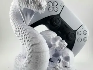 snake and skull ps5 controller holder