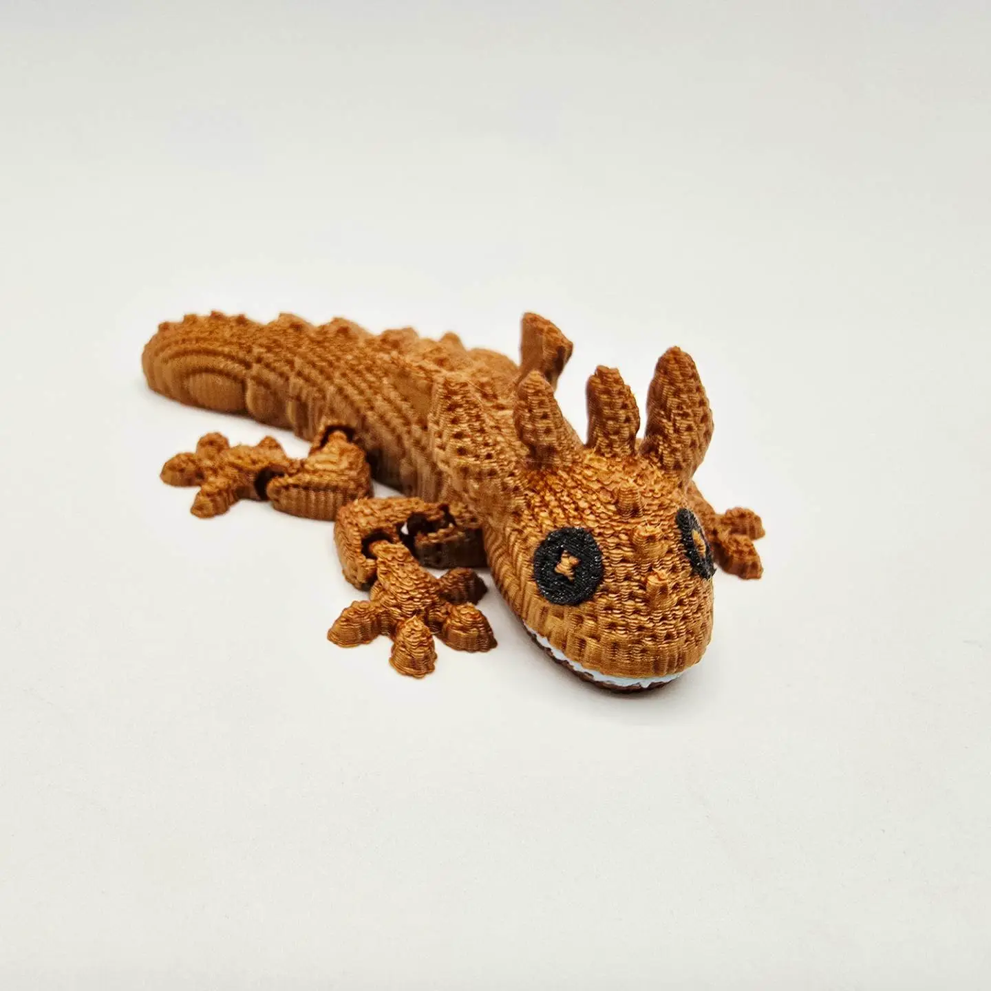 Flexi Crochet Dragon Keychain