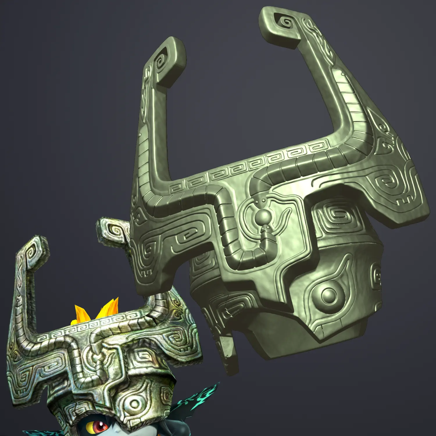 Zelda: Twilight Princess - Midna's Mask/Helmet Fused Shadow