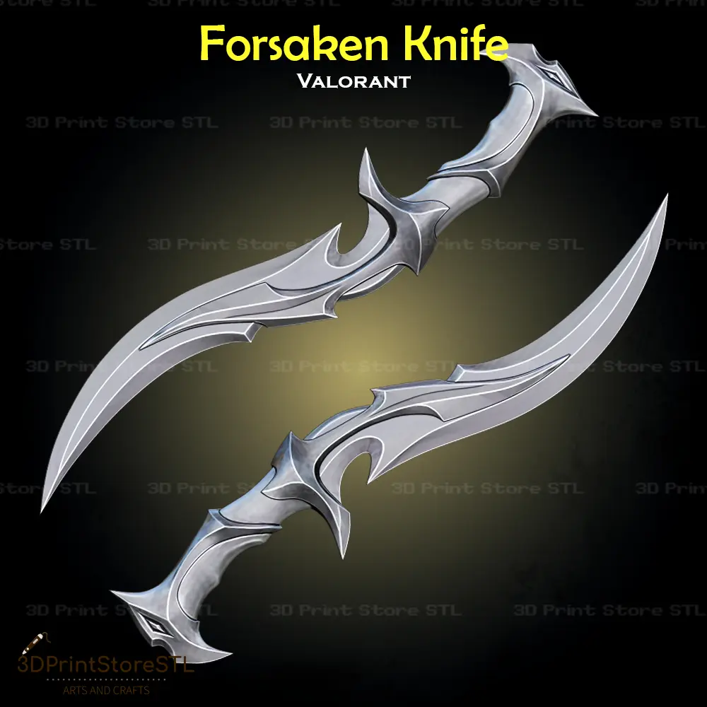 Coltello Forsaken Cosplay Valorant - File STL