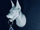 Dog Dobermann wall mounted decoration key holder organizer-1