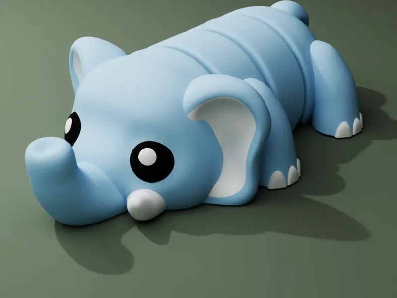 Elefante Flexi Pets (porta-chaves e íman)