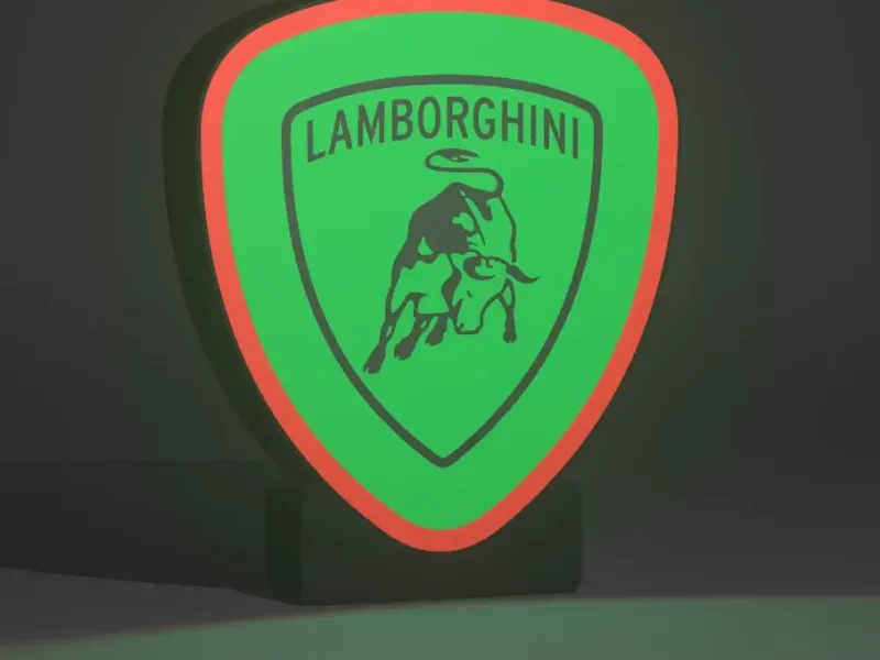 Lamborghini Logo LightBox