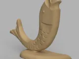 Wood fish pen holder-2