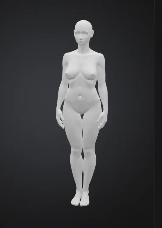 Nude Woman Bald