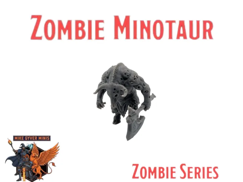 DnD TTRPG Zombie Minotaur Miniature