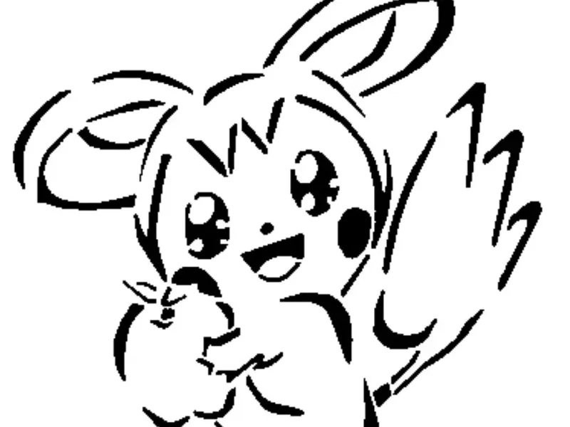 Emolga-Schablone