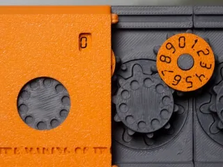 Mechanical Adding Machine - Retro Lightning Style