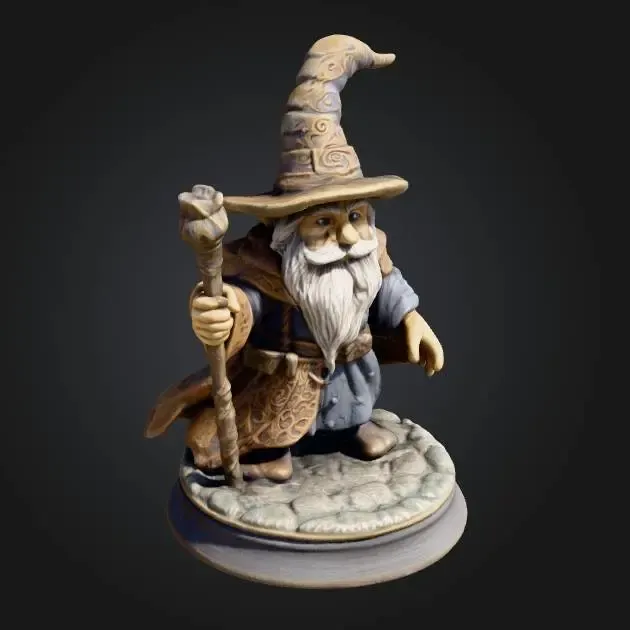 Old Wizard D&D tabletop RPG miniature