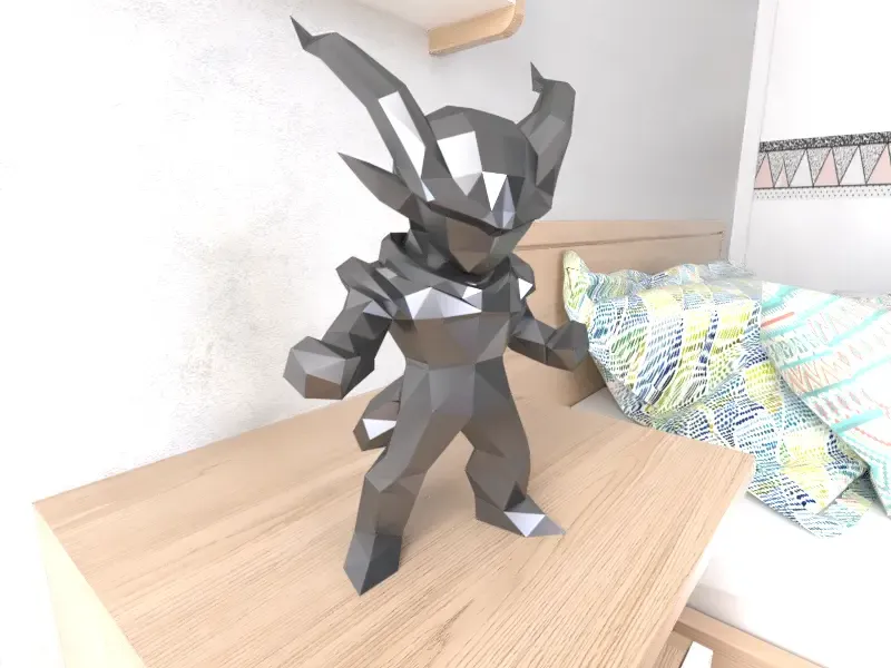 Mini Janemba Lowpoly Low poly
