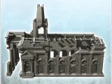 Ruined neo-classical public administration building with ped-4