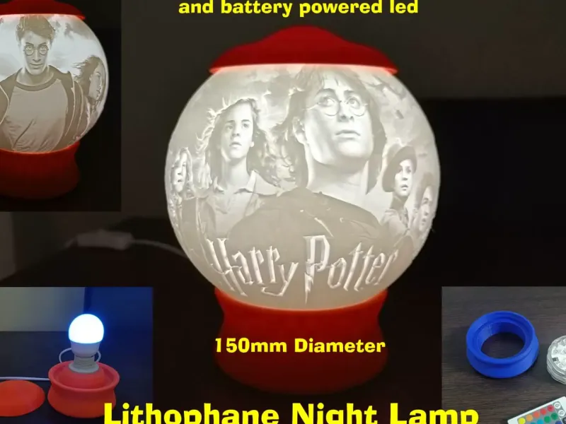 Harry Potter Lithophane Night Lamp