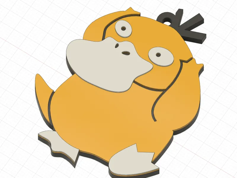 POKEMON PSYDUCK KEYRING 