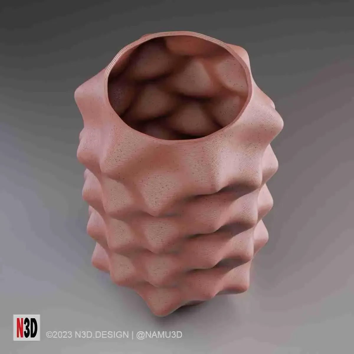Vase 0036 - Bumpy vase