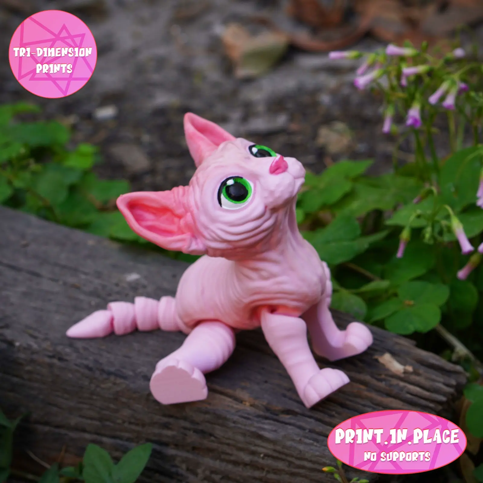 PRINT IN PLACE CUTE SPHYNX CAT
