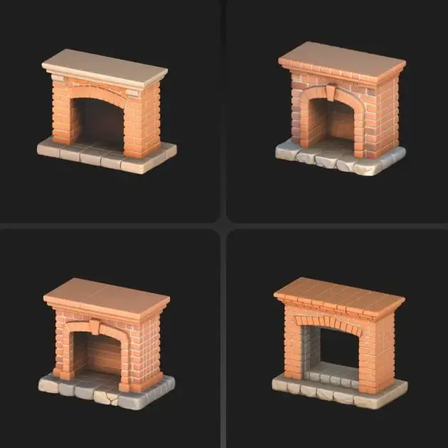 4X Chimney / Kamin