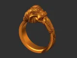 Mammoth ring 3D print model-8
