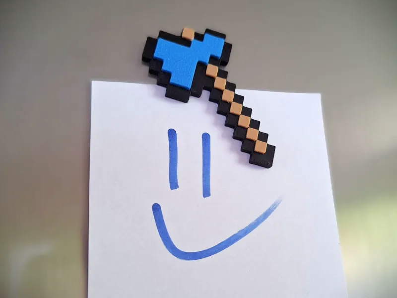 Aimant Hache Minecraft – Assemblage clipsable ! AUCUN AMS REQUIS !