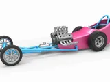 Front engine old school dragster with shell V5 Scale 1:25-0