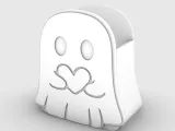 Pen Holder Cute ghost with heart-2