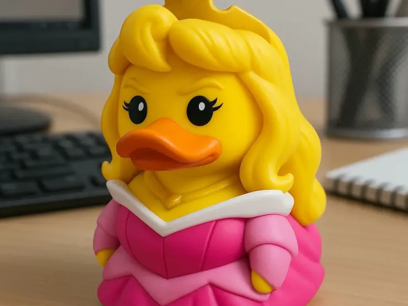Rubberen Eend - Prinses Aurora model - 3D-print