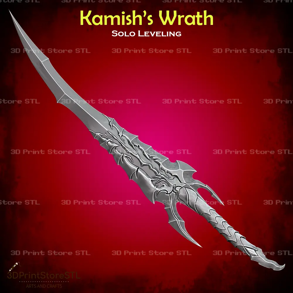Kamish Wrath Dagger Cosplay Solo Leveling - STL File