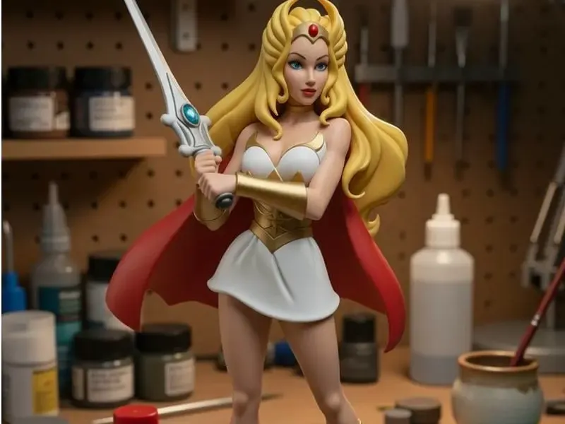 She-Ra: A Princesa do Poder - Estátua Estilizada de Alto Detalhe